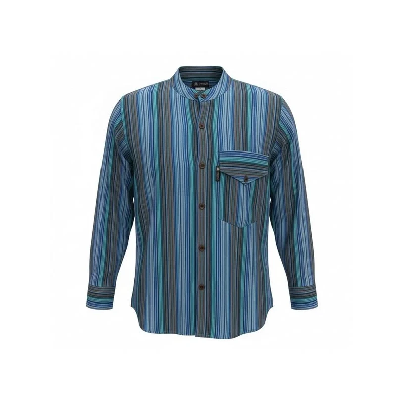 camisa-grandad-nomad-sari-turquesa