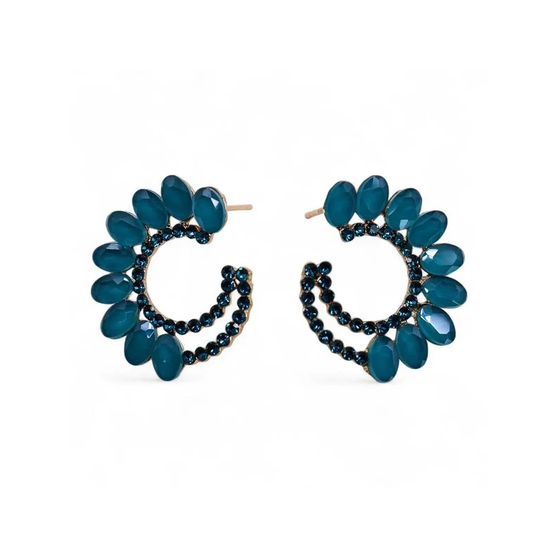 verde-teal-vidro-vintage-argolas