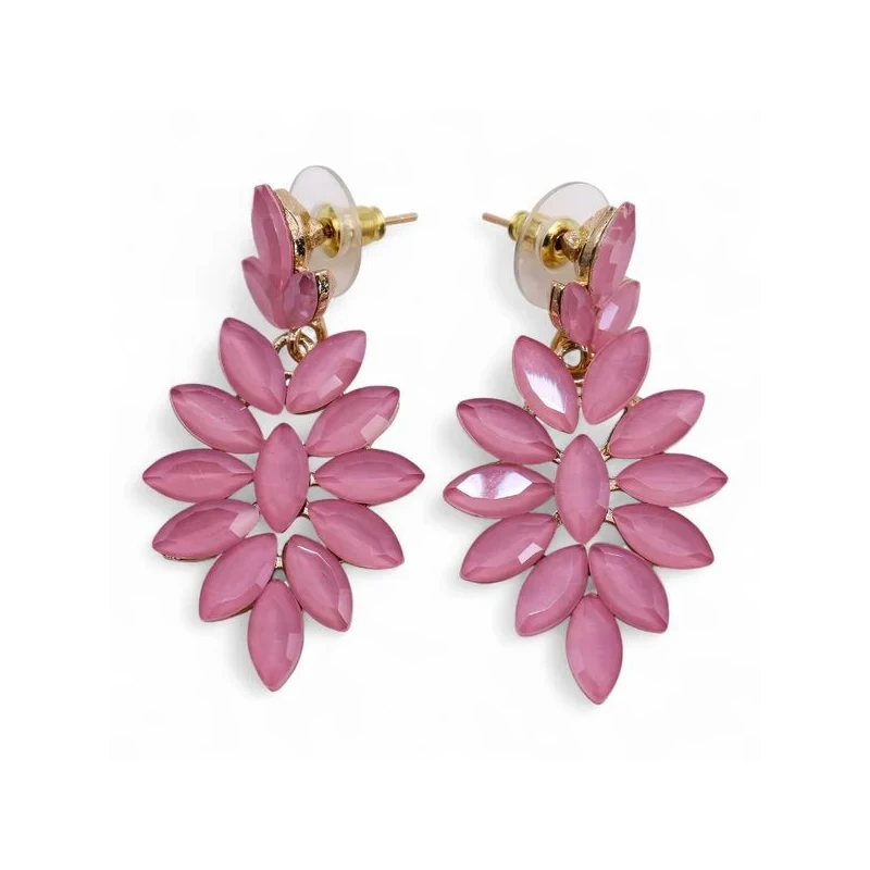 brincos-longos-de-vidro-vintage-em-rosa
